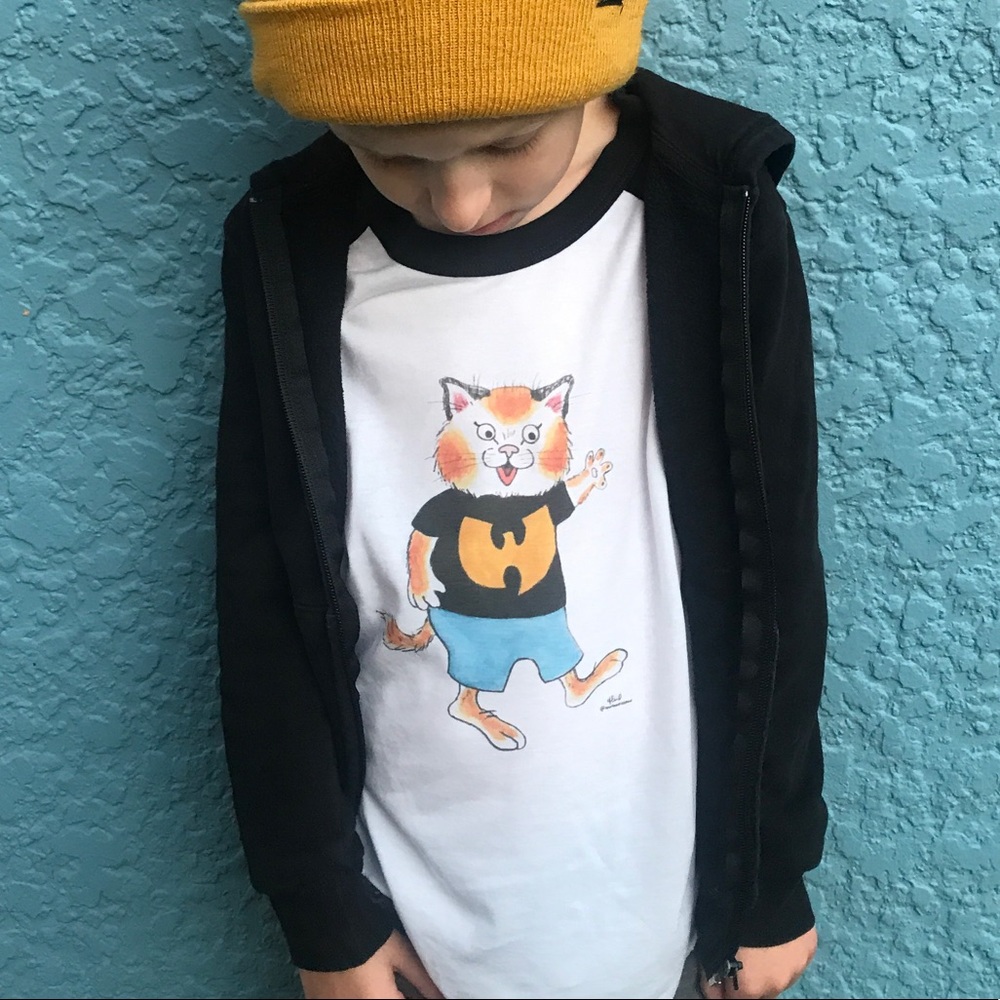 Brand New WuTang Huckle Cat kids & toddler shirts